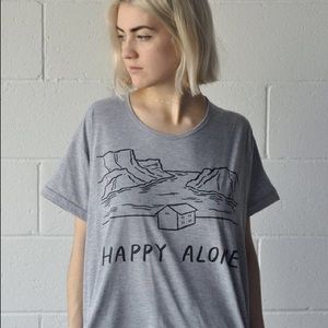 Stay Home Club Happy Alone loose tee